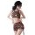 Sexy costume lingerie set featuring leopard print design, perfect for nurse, secretary, maid, kimono, and police uniform slee...
