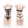 Sexy cross-back secretary bodysuit with lace-up design, perfect for role play and bondage.
