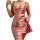 Sexy cross-back summer slip nightgown in soft pink, perfect for date nights with elegant design
