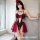Sexy devil costume set - halloween cosplay lingerie outfit, seductive -inspired christmas role play ensemble