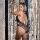 Sexy -style halter neck lingerie set – shiny mesh backless bodysuit for nightclub & stage wear, featuring elegant design and...