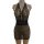 Sexy -style lace mesh bodysuit with rhinestone stars - sheer fishnet beach skirt & tight mini dress for women