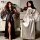 Sexy european-style ice-silk look plus size sleep dress featuring elegant lace sleeves and luxurious fabric, perfect for even...