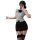 Sexy female police officer costume - role play uniform for women, featuring a tight skirt, blouse with buttons, and thigh-hig...