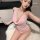 Sexy halter neck babydoll set featuring sheer lingerie bodysuit with ruffled collar and no-remove design, perfect for intimat...