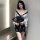 Sexy hanfu lingerie set - japanese-inspired erotic costume for role play & at-home wear, featuring elegant black lace and tra...