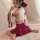 Sexy hanfu lingerie set - vintage-inspired seductive sleepwear & roleplay outfit for women, featuring elegant white blouse wi...