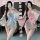 Sexy japanese-style lingerie sleepwear set - plus size kimono outfit for bedroom romance & seduction, featuring dual beauty a...