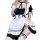 Sexy japanese maid costume cosplay dress - lolita style plus size anime outfit for women featuring black and white ruffled de...