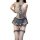 Sexy japanese schoolgirl costume - lace-trimmed jk uniform bodysuit with sheer panels & pleated skirt