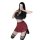 Sexy jk style lingerie set with red plaid skirt, black crop top, and adjustable ties for a school uniform-inspired look.