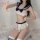 Sexy jk uniform lingerie set - cute schoolgirl sleepwear with open-crotch design, pure & tempting style