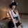 Sexy jk uniform set featuring lace bralette and navy skirt with bow accents, perfect for couples sleepwear or seductive bedro...