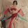 Sexy kimono lingerie set - dunhuang flying apsaras inspired sheer hanfu bustier outfit featuring intricate designs and flowin...