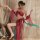 Sexy kimono lingerie set - dunhuang flying apsaras inspired sheer hanfu bustier outfit featuring intricate designs and flowin...