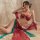 Sexy kimono lingerie set - dunhuang flying apsaras inspired sheer hanfu bustier outfit featuring intricate designs and flowin...