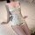 Sexy lace babydoll sleep set featuring polka dots, delicate lace trimmings, and built-in pads for elegant at-home role play l...