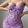 Sexy lace bodysuit set featuring sheer fabric with floral patterns, delicate ribbon detailing, perfect for sheer allure and f...