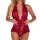 Sexy lace bodysuit featuring deep v-neckline and elegant bow detail, perfect for an -style seductive one-piece outfit.