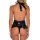 Sexy lace bodysuit featuring a back bow detail, elegant design for womens seductive one-piece outfits.