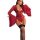 Sexy lace bodysuit with flared sleeves, featuring intricate lace details and garter straps, perfect for provocative sleepwear...