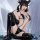 Sexy lace bodysuit with neck strap and vinyl trim, featuring bold design elements for a daring look. perfect for intimate occ...