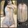 Woman modeling white lace bodysuit with open-crotch design, sheer mesh panels, and matching thigh-high stockings.