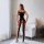Sexy lace bodysuit featuring open-crotch design, see-through mesh fabric, perfect for women seeking bold and daring fashion s...