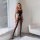 Sexy lace bodysuit outfit featuring seductive mesh see-through design with open-crotch detail, perfect for women seeking allu...