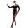 Sexy lace bodysuit featuring sheer mesh and off-shoulder sleeves, perfect for a seductive look with open-crotch bodystocking.
