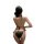 Sexy lace bodysuit with tie-back design, perfect for plus-size women seeking easy-on-off nightwear. seductive uniform style s...
