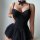 Sexy lace bodysuit featuring european-style shapewear, elegant design with bow neck and tulle skirt, alluring and comfortable...