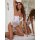 Sexy lace bodysuit for women featuring v-neck design, sheer mesh material with cut-outs, perfect for style erotic lingerie.