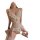 Sexy lace bodysuit for women with open-crotch design, featuring delicate floral patterns and thin straps.