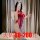 Woman in red lace bodysuit with open crotch design, posing seductively — perfect for busty or petite figures.