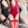 Sexy lace bodysuit for women featuring tight-fitting mesh and intricate lace details, perfect for a seductive look.