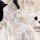 White sheer lace cami nightgown with floral trim and delicate straps, styled as an alluring lingerie set for women.