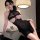Sexy Lace Cheeky Qipao Sleepwear Set - Sheer Mesh Lingerie Costume for Women, Provocative Nightwear Outfit - Product Image