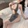Sexy lace cheongsam lingerie set featuring a seductive sheer cut-out mother-step design with nursing access, elegant and play...
