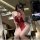 Sexy lace cheongsam lingerie set - high-waist cut-out halter dress with side slit, seductive costume outfit for adults