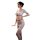 Sexy lace crop top and skirt set, open-crotch design, matching two-piece sleepwear for women.