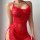 Sexy lace embroidered halter bodysuit set featuring sheer design, perfect for women seeking elegant and seductive two-piece l...