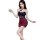 Sexy lace lingerie set featuring a busty push-up tank top with floral accents and a tight mini dress, perfect for naughty nig...
