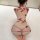Sexy lace lingerie set - sheer mesh butterfly embroidery sleepwear, provocative qipao-inspired nightwear for women