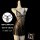 Sheer black lace lingerie sleep dress with open-crotch design, plus size tempting nightgown for women, displayed on mannequin...