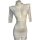 Elegant white lace lingerie set with short sleeves, featuring a seductive design perfect for sleepwear or nightclub outings.