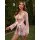 Sexy lace lounge robe with sheer mesh design, elegant pink ribbon tie, perfect for plus-size women seeking comfortable at-hom...