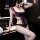 Sexy lace mesh bodysuit featuring contrast colors, open-crotch design, and underwire push-up for alluring lingerie sleepwear.