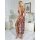 Sexy lace mesh party dress featuring floral print, high-slit design, sheer overlay, and elegant fit, perfect for nightwear se...
