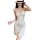 Sexy lace nightgown for small bust women, featuring high slit and chain detail, perfect for seductive sleepwear sets.